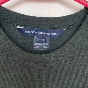 Dark green knit maxi dress